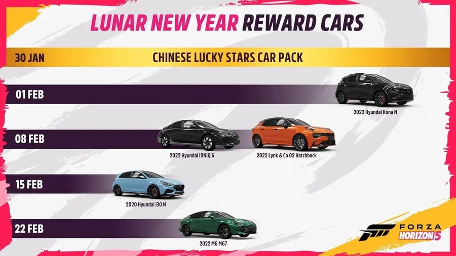 Forza Horizon 5 Details Huge Lunar New Year Update Arriving This Week 1