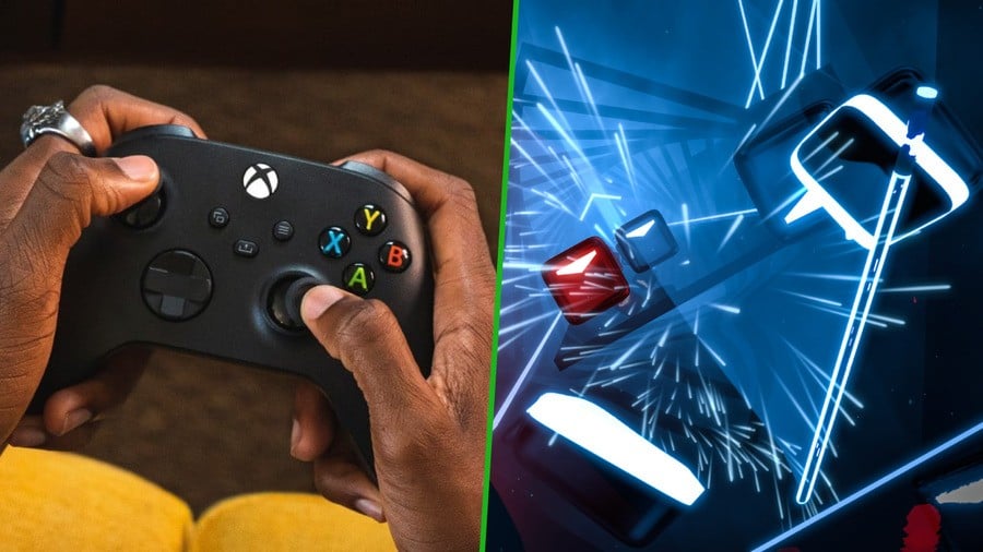 Aleatório: o jogo VR de sucesso 'Beat Saber' em breve será jogável com seu controle Xbox