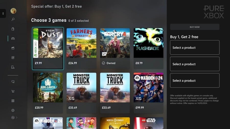 Xbox organizuje w tym tygodniu kolejną wyprzedaż „Kup jedną, dwie otrzymasz gratis” 2