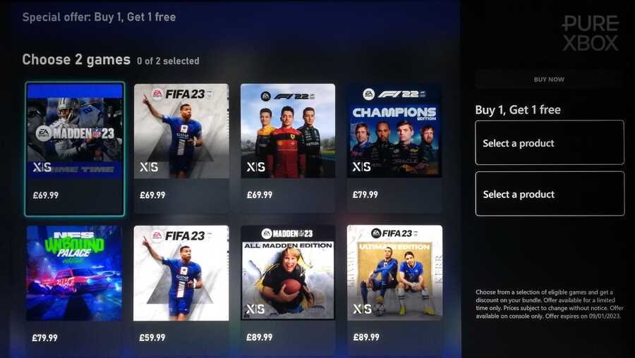 Xbox offre “paghi uno, prendi due gratis” su alcuni giochi EA a gennaio