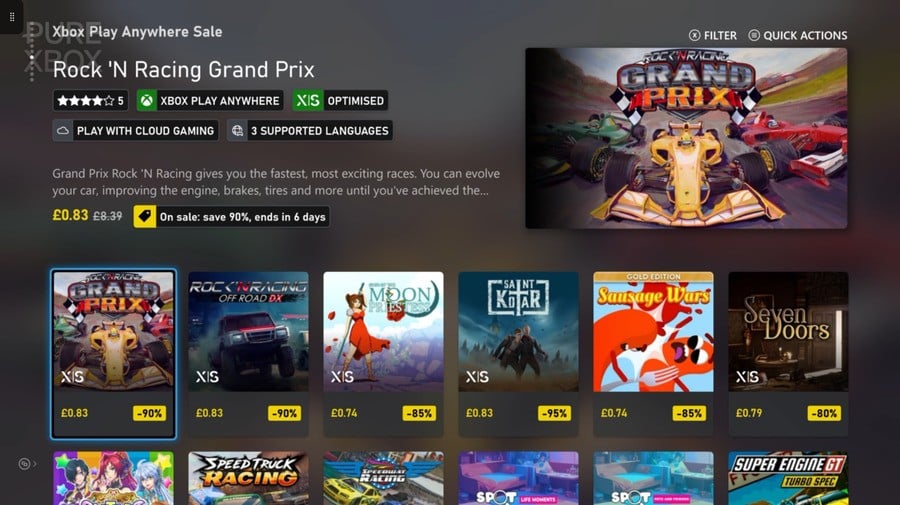 46 Games Discounted To Less Than $1 In New Xbox Play Anywhere Sale 2