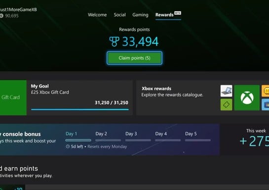 Microsoft Rewards Is Getting A Couple Of New Features On Xbox