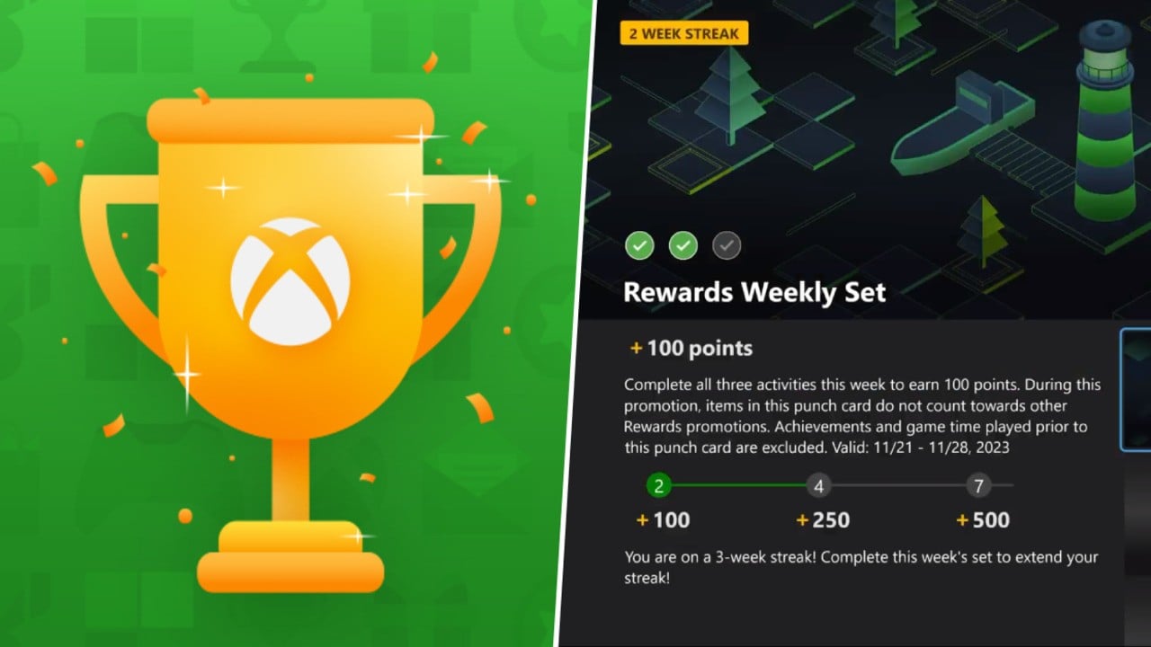 Xbox는 Microsoft Rewards 앱(및 주간 연속)을 잃을 수 있습니다.