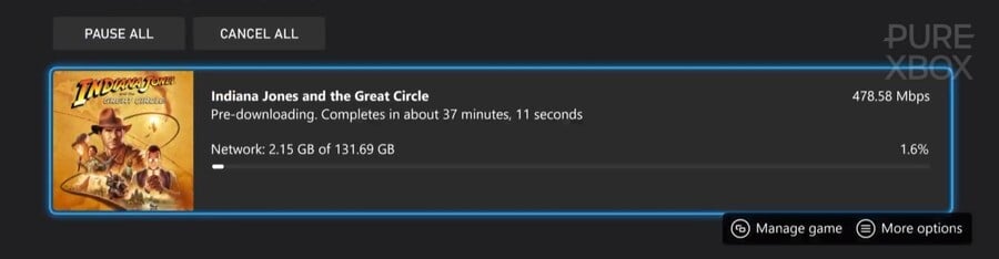 Indiana Jones And The Great Circle Is Well Over 100GB On Xbox Series X 3