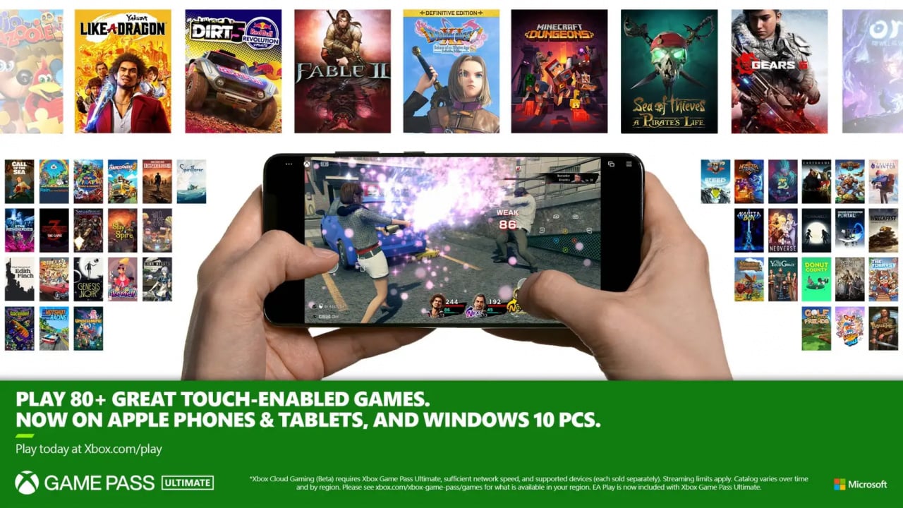 Game Pass adds touch controls to 15 games via Xbox Cloud Gaming