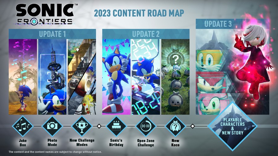 O roteiro de Sonic Frontiers 2023 inclui novos modos, personagens e conteúdo da história 1