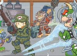 This Official Halo And Mario Artwork Is The Crossover We Didn't Know We Needed