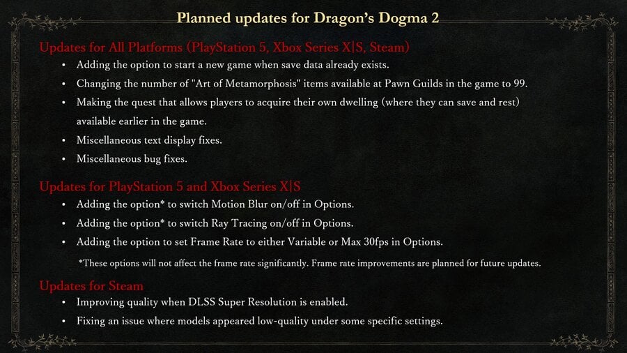 Dragon's Dogma 2 Update To Add Frame Rate Cap On Xbox Series X And S 1