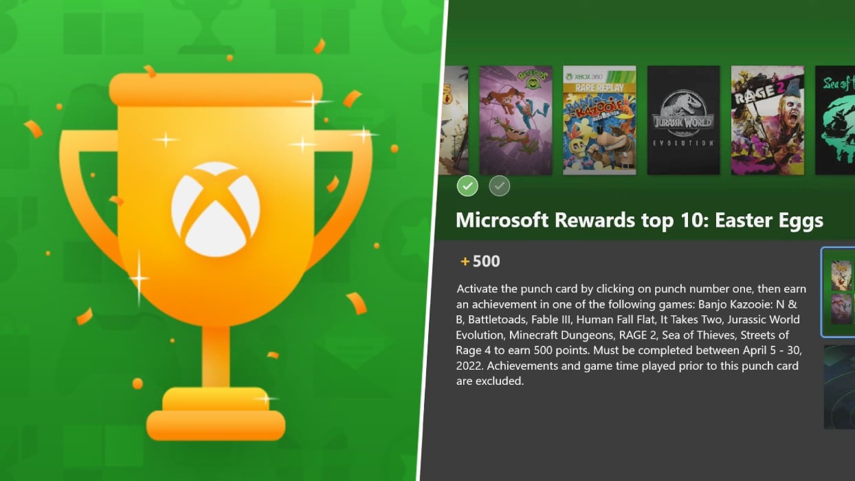 Stadium Ontstaan Instituut Microsoft Rewards: How To Complete April's 'Top 10' Xbox Punch Card | Pure  Xbox
