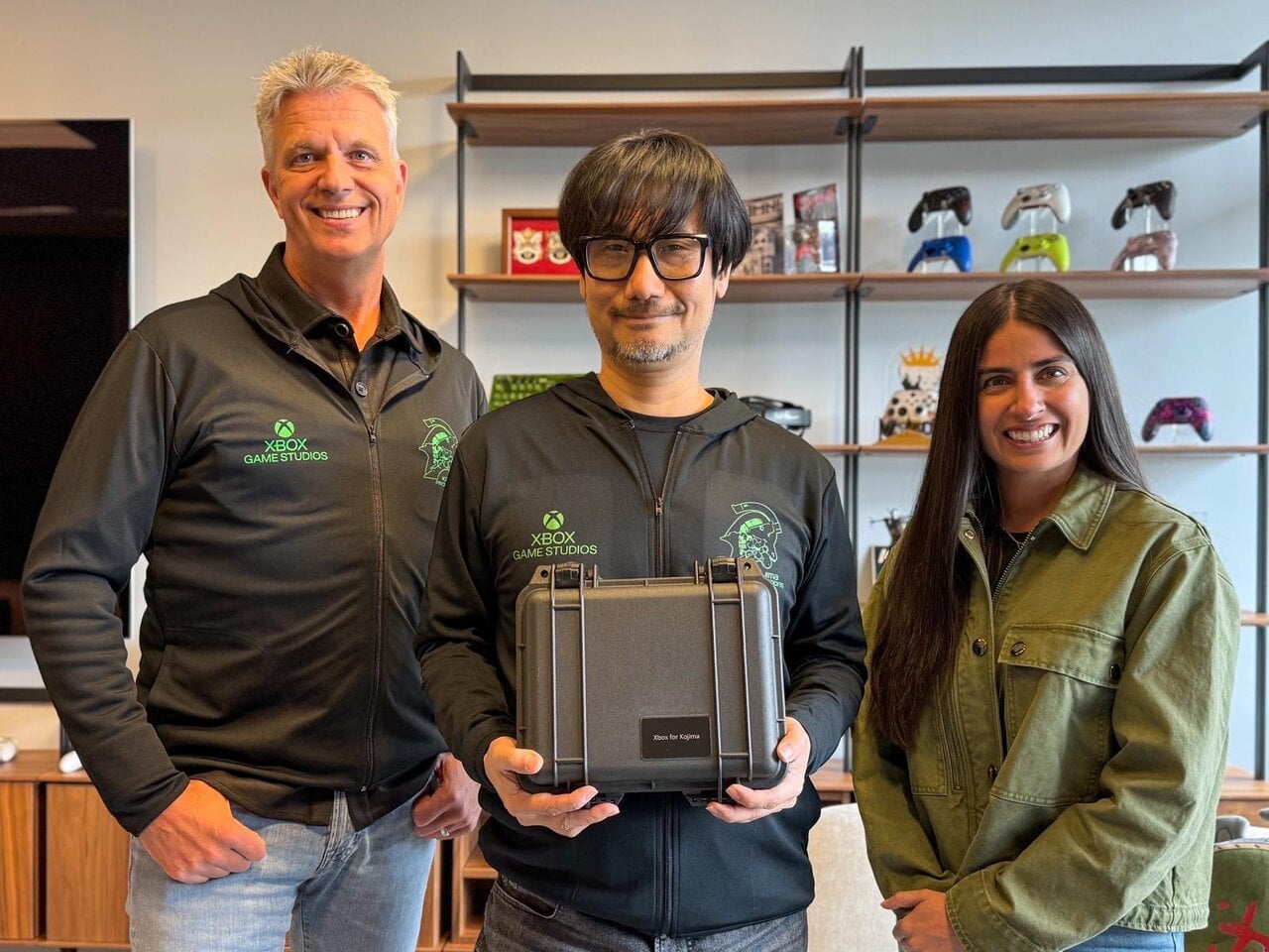 What's In The Box? Hideo Kojima Meets Asha Sharma And Receives Mysterious Xbox Gift