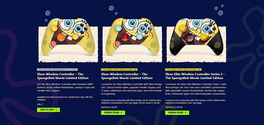 Xbox Is Selling New ‘Limited Edition’ SpongeBob Controllers, But They Don’t Come Cheap