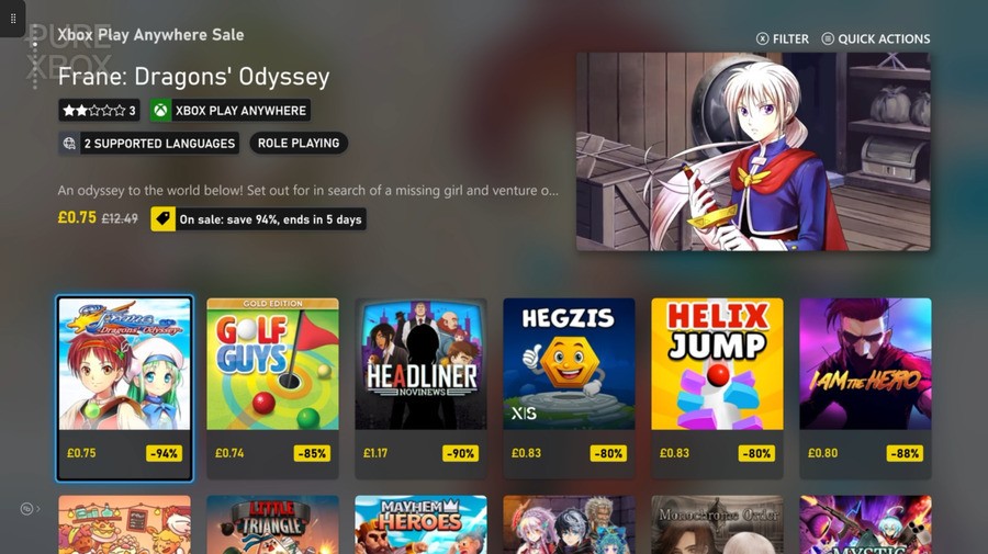 46 Games Discounted To Less Than $1 In New Xbox Play Anywhere Sale 4