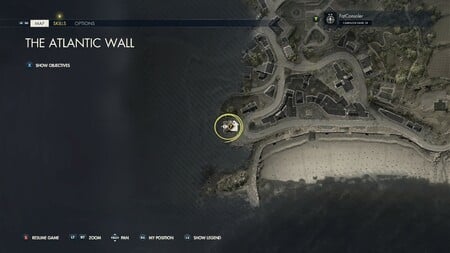 Sniper Elite 5 Mission 1 Locais colecionáveis: The Atlantic Wall 30