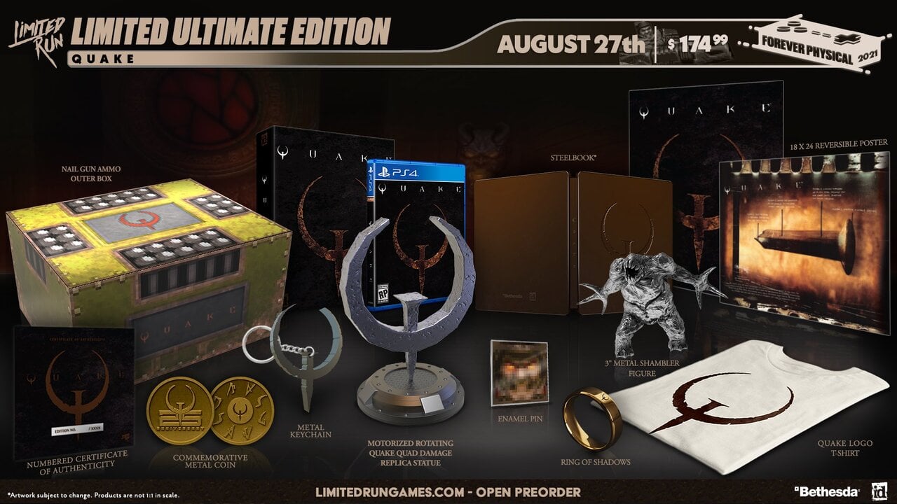 Quake は限定版の物理版を入手しますが、Xbox 向けではありません