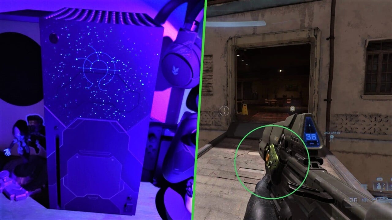 Put a blacklight to the new halo Xbox and found this symbol. Any idea what  it means? : r/halo