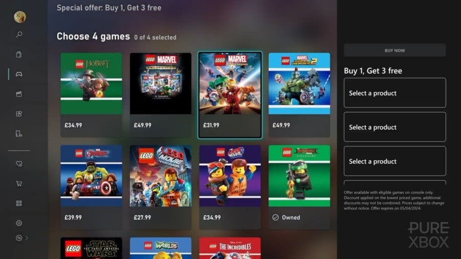 Xbox Is Hosting A LEGO-Themed 'Buy 1, Get 3 Free' Sale Right Now 1