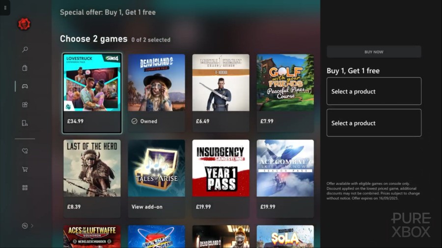 Xbox Is Hosting A Big 'Buy One, Get One Free' DLC Sale Right Now