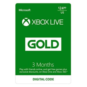 Xbox Live Gold: 3 Month Membership [Digital Code]