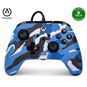 PowerA Enhanced Wired Controller for Xbox Series X|S - Blue Camo (Xbox Series X)