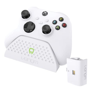 Venom Charging Dock with Rechargeable Battery Pack - White (Xbox Series X & S / Xbox One)