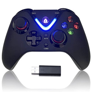 RALAN Wireless Xbox Controller with LED Lighting (Black)