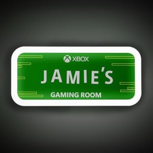 Customisable Xbox Light up Room Sign