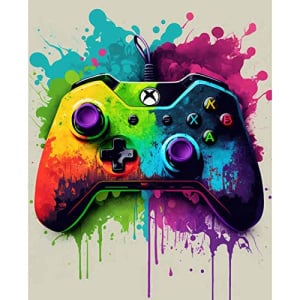 DIY Paint by Number Xbox Kit (With Paint & Brushes)