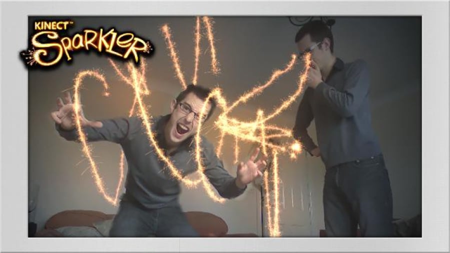 Kinect Fun Labs: Kinect Sparkler Review - Screenshot 2 of 2