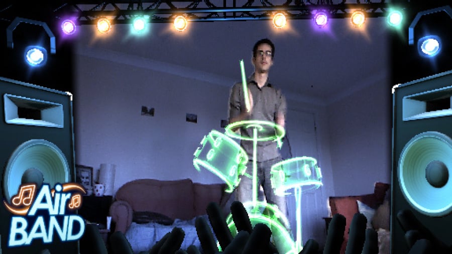 Kinect Fun Labs: Air Band Review - Screenshot 1 of 3