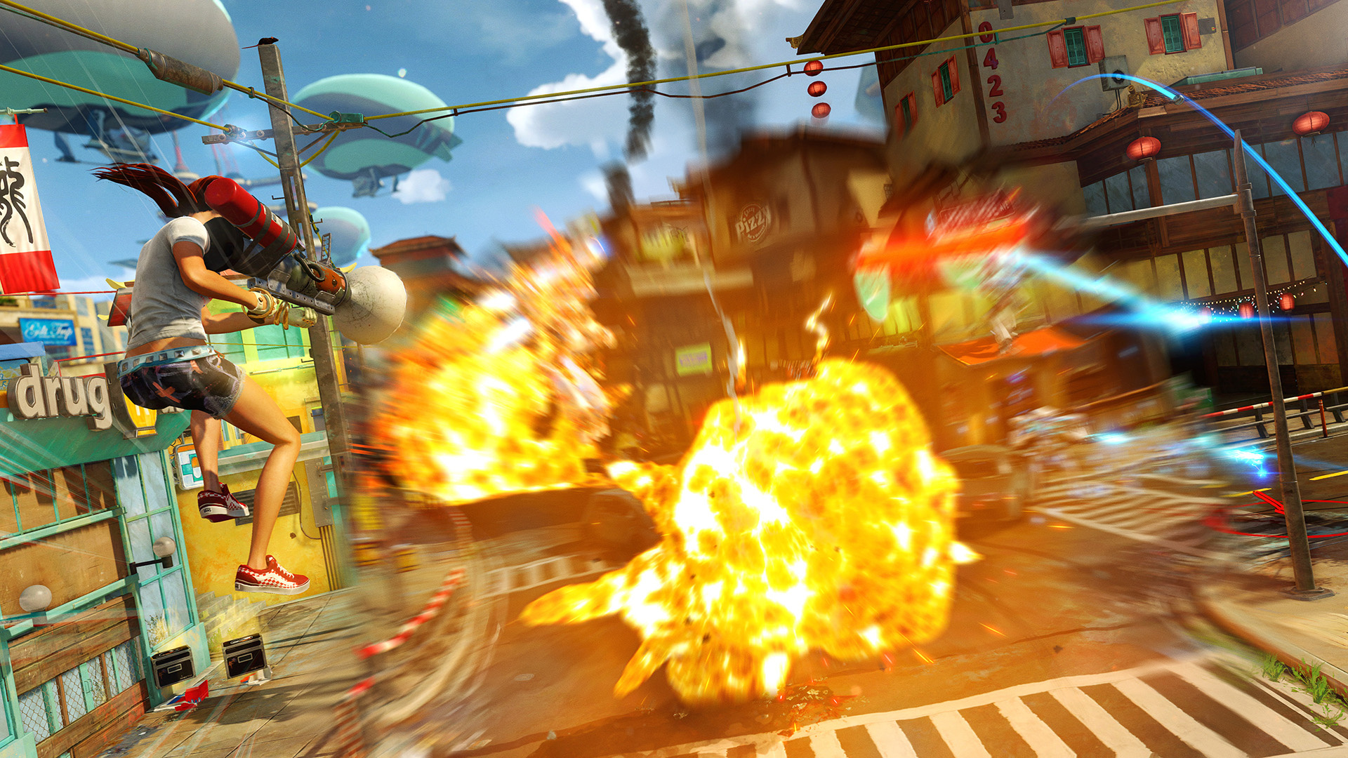 Sunset Overdrive [ DAY ONE Edition ] (XBOX ONE) unsealed but new pics